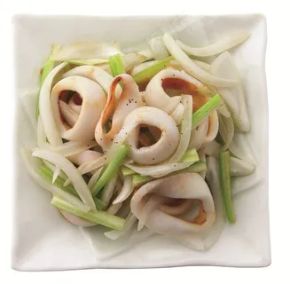 鱿鱼炒百合美食图片 鱿鱼炒百合美食图片