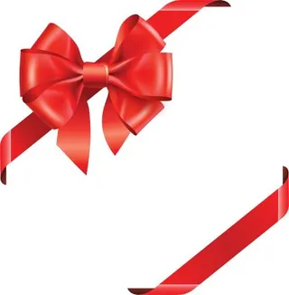 红丝带蝴蝶结 PNG免抠