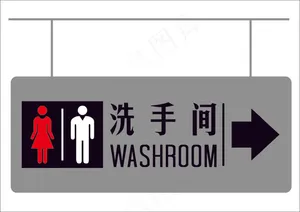 洗手间 标识牌 卫生间 提示牌 卫生间标志