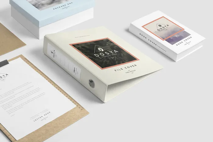 文创样机本夹样机设计素材psd模版下载