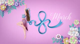 三八妇女节女神节背景