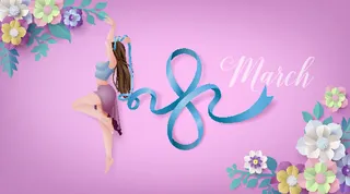 三八妇女节女神节背景