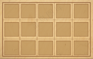 15格子方格褐色木材