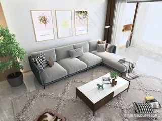 北欧轻奢布艺沙发