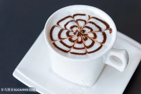 漂亮的拉花咖啡图片