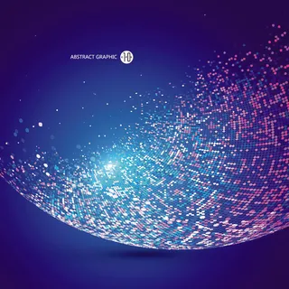 几何抽象粒子线条光线科技感网页banner展板背景AI矢量设计素材