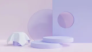 电商产品3D立体背景图主图场景 