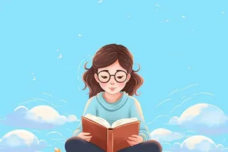 儿童学习天蓝背景