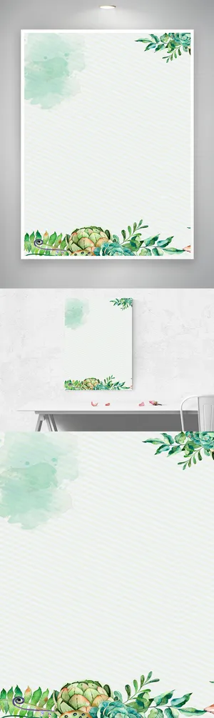 清新鲜花背景素材