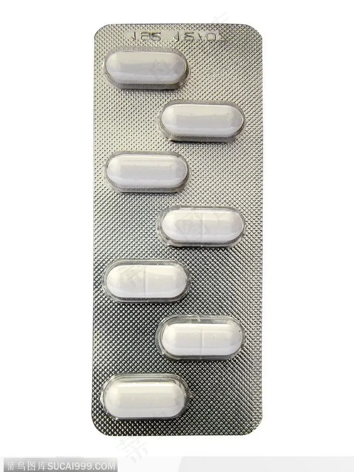 医学药品-一版白色的药片