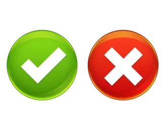 打钩打叉对错图标