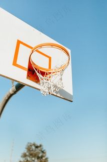 篮板球框特写图片