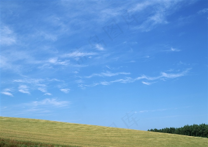 天空下美丽的风景干净jpg素材