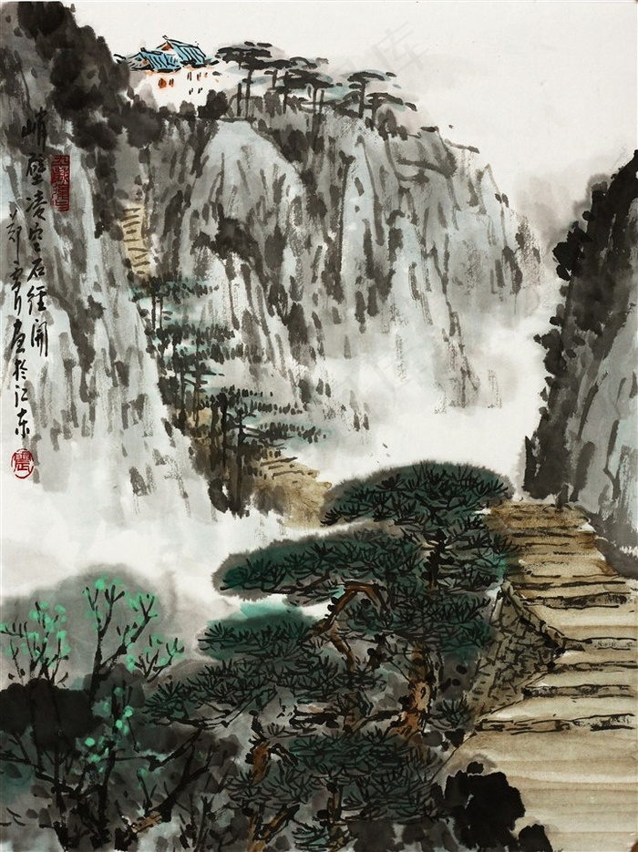 中国山水风景古画