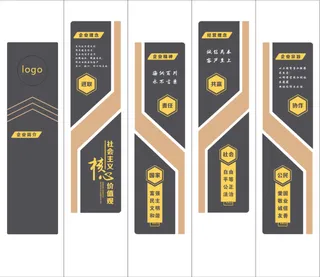 企业文化 *核心价值观 文化墙