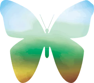 卡通动画动画蝴蝶免扣PNG手绘插画图片素材 (116)