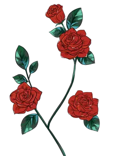 鲜花玫瑰免扣素材