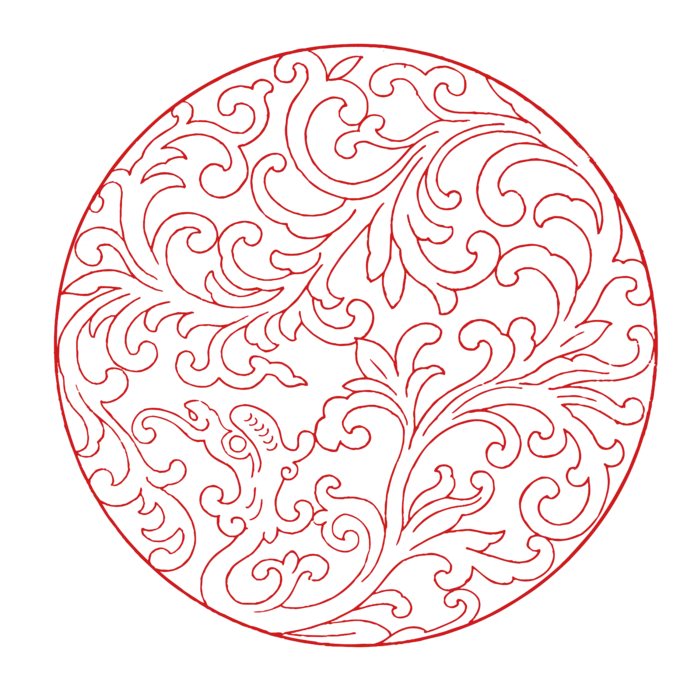 红色喜庆简约风传统吉祥纹样纹路纹理免扣PNG素材图片 (78)