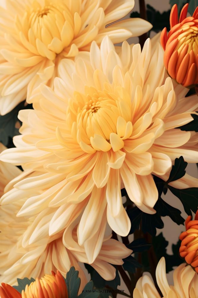 菊花光照摄影图