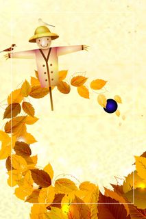 秋天创意活动宣传背景元素