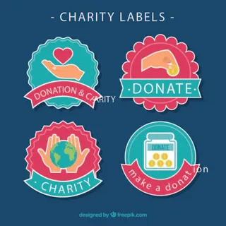 免抠慈善捐款标签