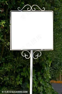 广告牌-铁艺指示牌特写