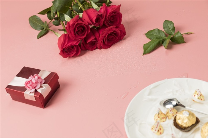 情人节玫瑰背景