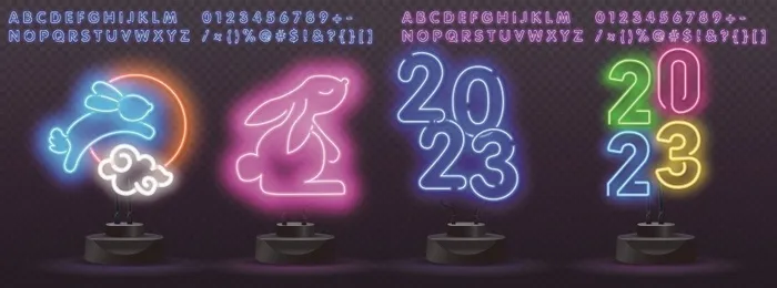 大气霓虹灯图片eps,ai矢量模版下载