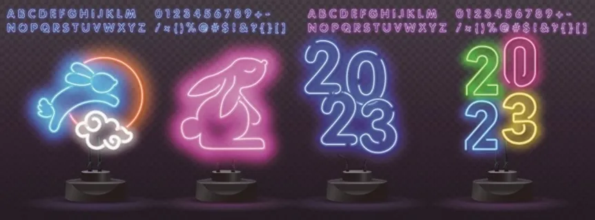 大气霓虹灯图片