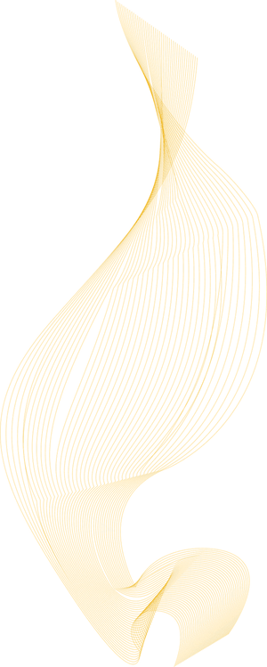 黄色竖波纹渐变线条科技电商免抠png