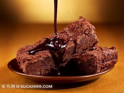 蛋糕系列 - 一碟香浓美味的巧克力蛋糕