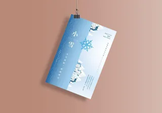 传统节气小雪海报