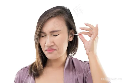 采耳美女摄影图 采耳美女摄影图