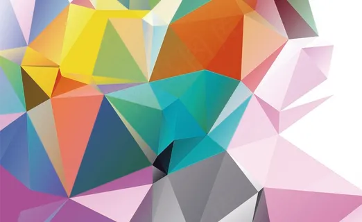 炫彩几何图形背景 几何艺术设计 多边形背景图片