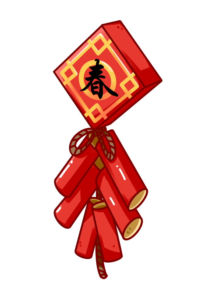 红色烟花爆竹免扣素材