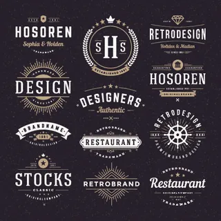 手绘Logo标志素材