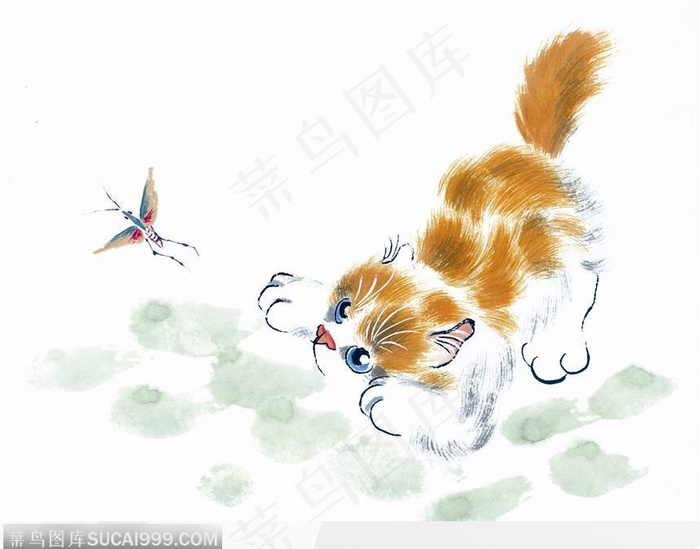 小黄猫图