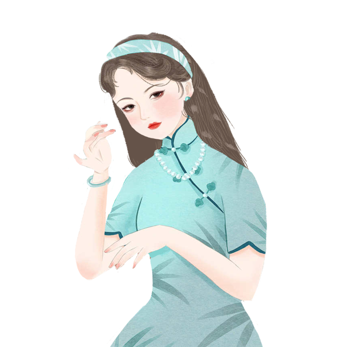 传统旗袍美女 (43)