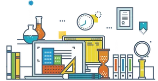 科学实验室研究院扁平化图标