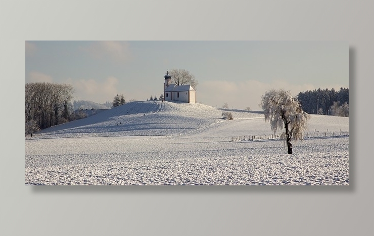 冬天白雪背景风景