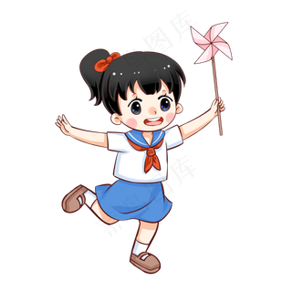 儿童节小孩玩耍