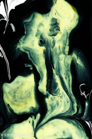 抽象水彩唯美艺术油画