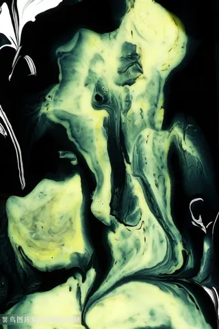 抽象水彩唯美艺术油画