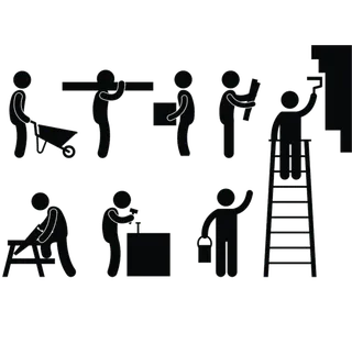 各种工种剪影