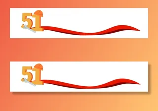 五一劳动节红色创意分割线