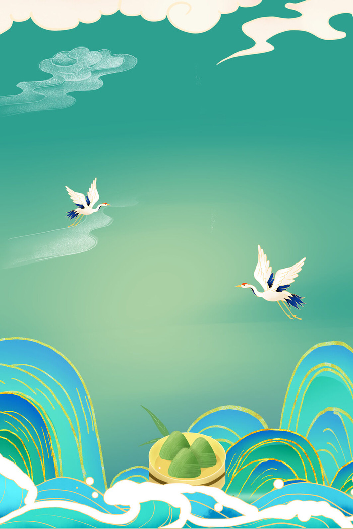 中式古典国潮来袭海报展板宣传背景图PSD设计PS模板素材