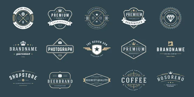 设计勋章标志素材