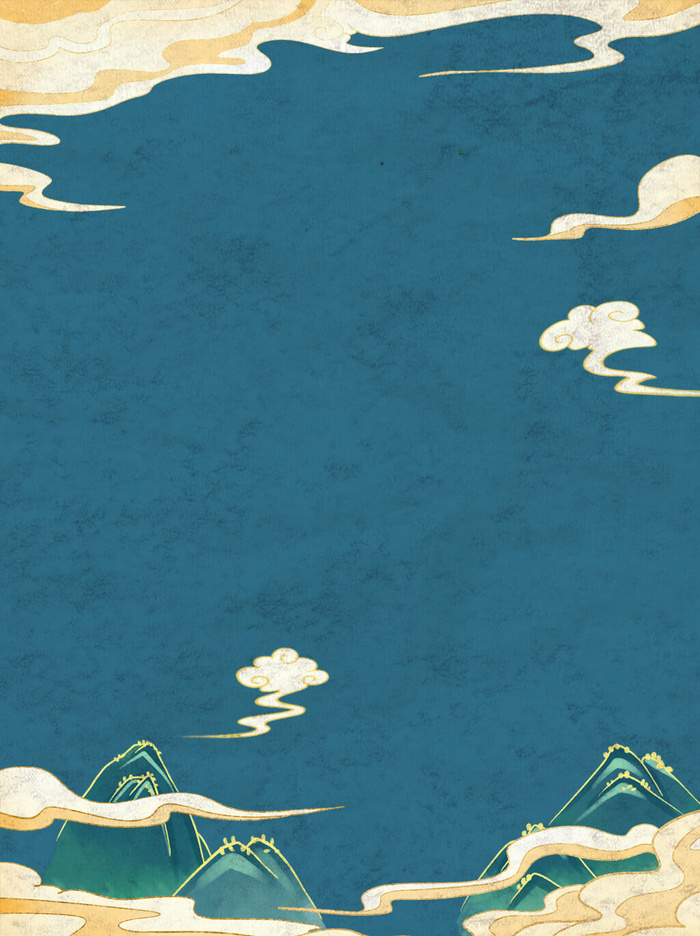 中国风复古国潮神话敦煌插画图案纸纹理肌理背景PSD设计模板素材