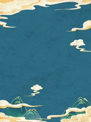 中国风复古国潮神话敦煌插画图案纸纹理肌理背景PSD设计模板素材