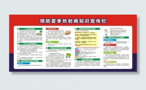 预防夏季热射病知识宣传栏